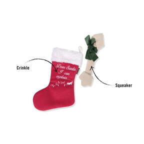 Merry Woofmas Stocking With Fabric Bone-Santa I Can Explain