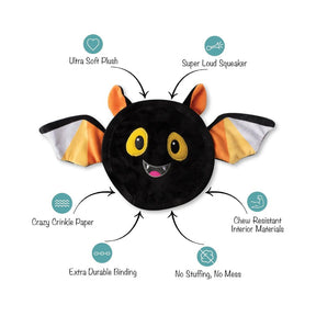 Petshop by Fringe Studio - Bats the Way It Is Plush Dog Toy