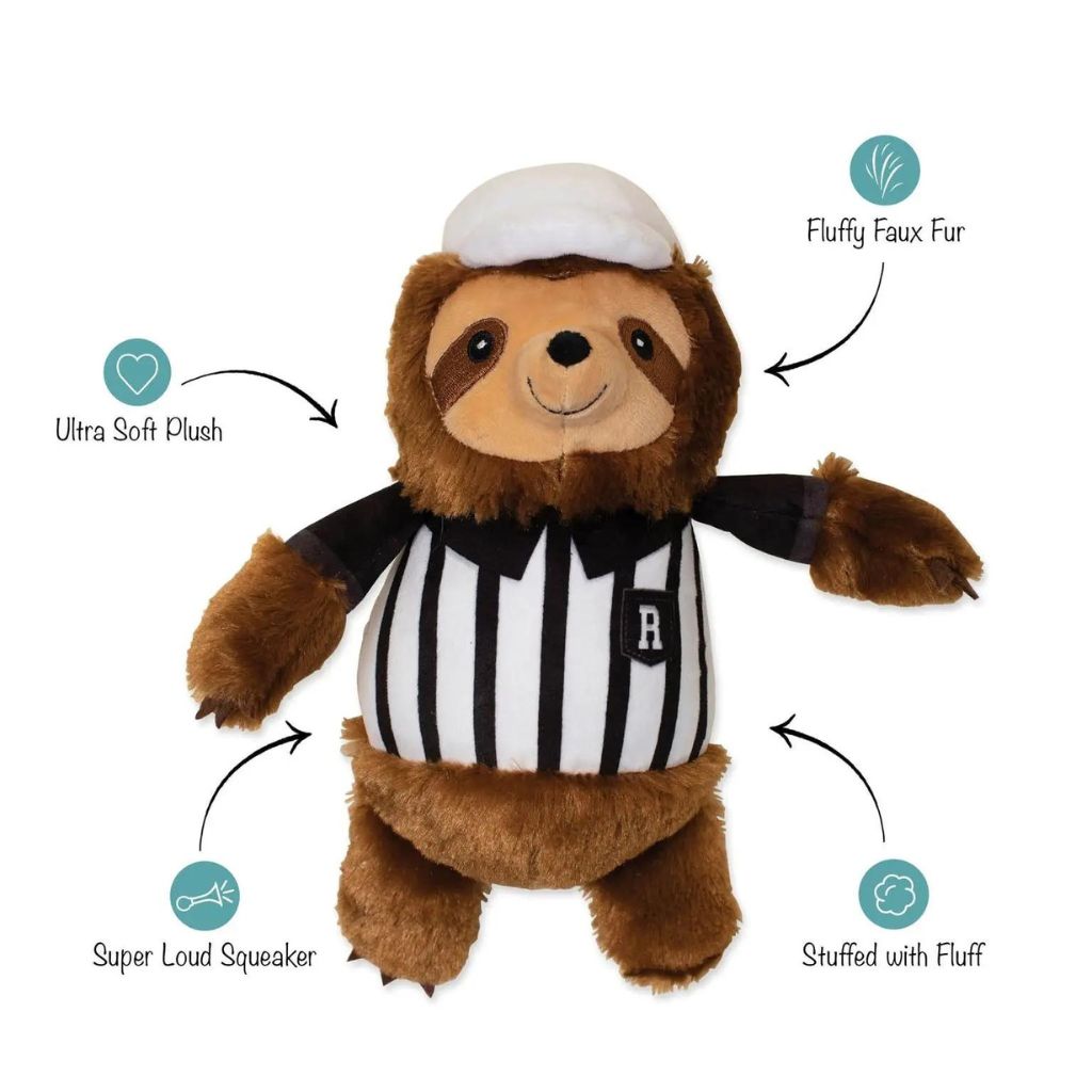 Petshop by Fringe Studio - Rufferee Sloth Plush Dog Toy