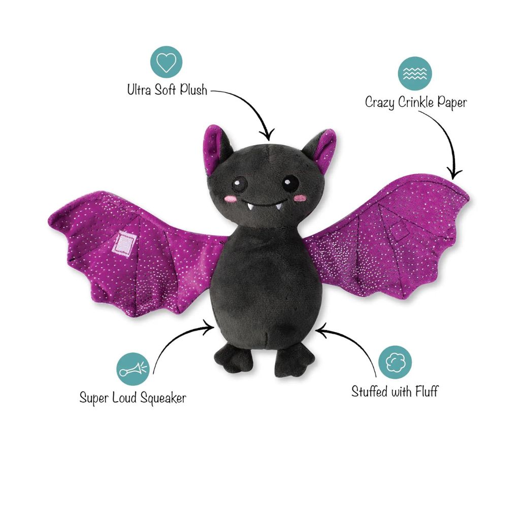 Petshop by Fringe Studio - Just Wing It Bat Plush Dog Toy