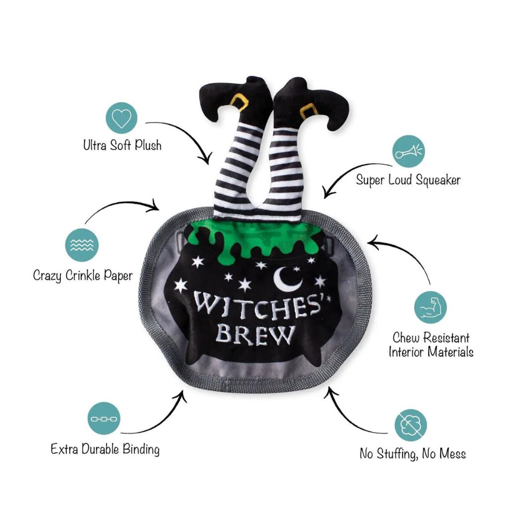 Petshop by Fringe Studio - Drop In For A Spell Witches Plush Dog Toy