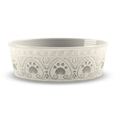 Pet Bowl Paw Print Grey-Southern Agriculture