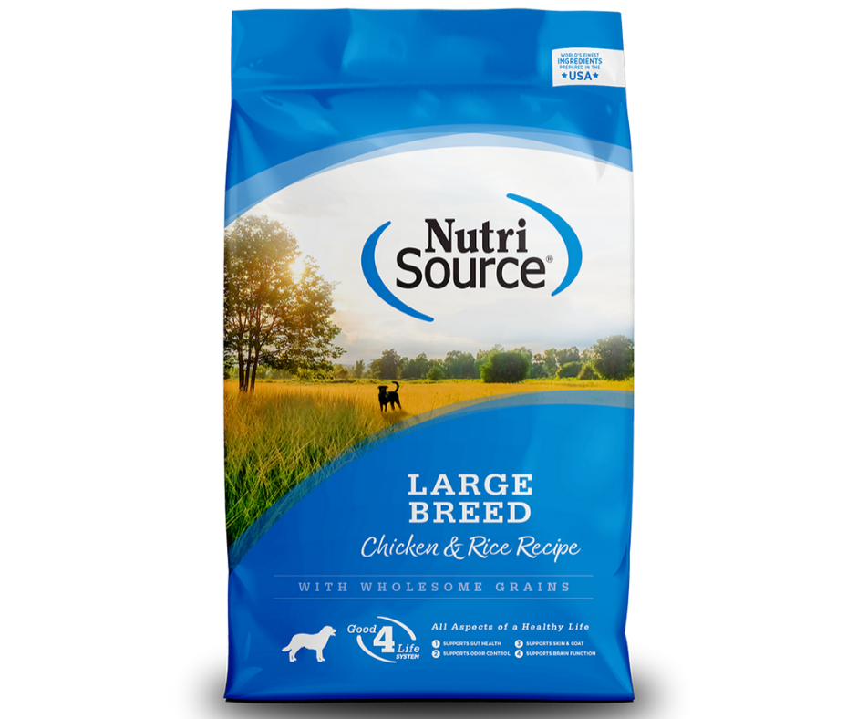 NutriSource - Large Breed, Adult Dog Chicken and Rice Recipe Dry Dog Food-Southern Agriculture