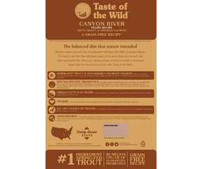 Taste of the Wild - All Cat Breeds, All Life Stages Canyon River Feline, Trout & Smoked Salmon Recipe Dry Cat Food-Southern Agriculture