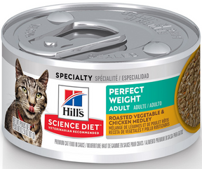 Hill's Science Diet - Overweight, Adult Cat Perfect Weight Roasted Vegetable & Chicken Medley Recipe Canned Cat Food-Southern Agriculture