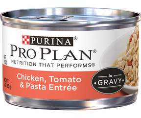 Purina Pro Plan - All Breeds, Adult Cat Chicken, Tomato & Pasta Entrée in Gravy Canned Cat Food-Southern Agriculture