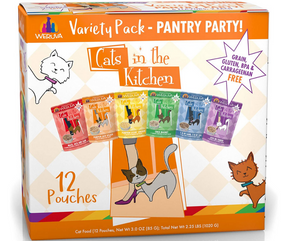 Weruva, Cats in the Kitchen - All Breeds, Adult Cat Grain-Free Cat Food Pouches, Variety Pack Canned Cat Food-Southern Agriculture