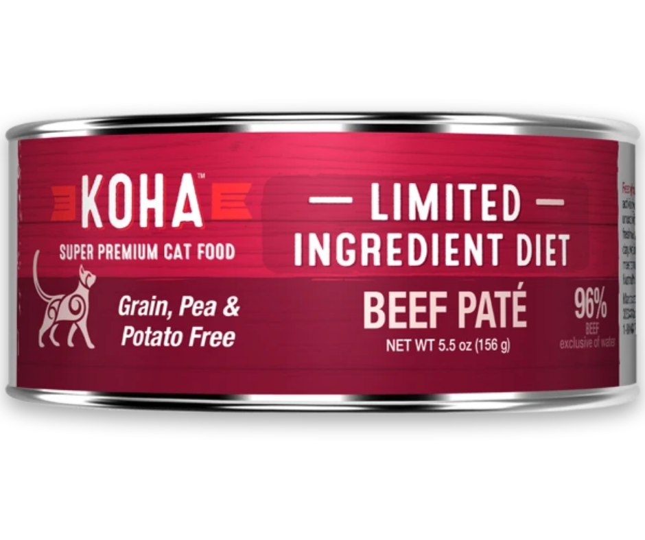 KOHA, Limited Ingredient Diet - All Breeds, Adult Cat Beef Paté Recipe Canned Cat Food-Southern Agriculture