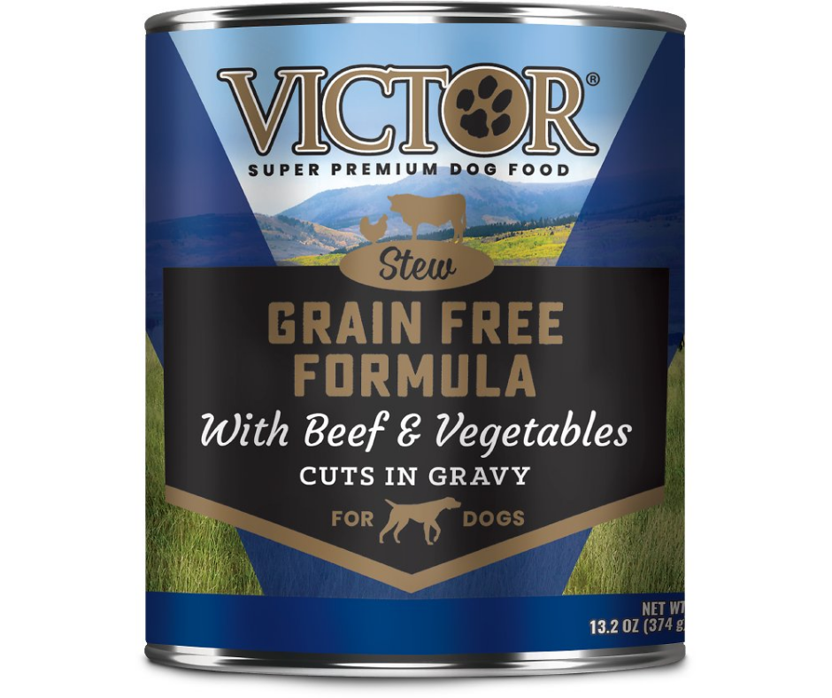 Victor - All Breeds, Adult Dog Grain-Free Beef & Vegetables Stew Cuts in Gravy Canned Dog Food-Southern Agriculture