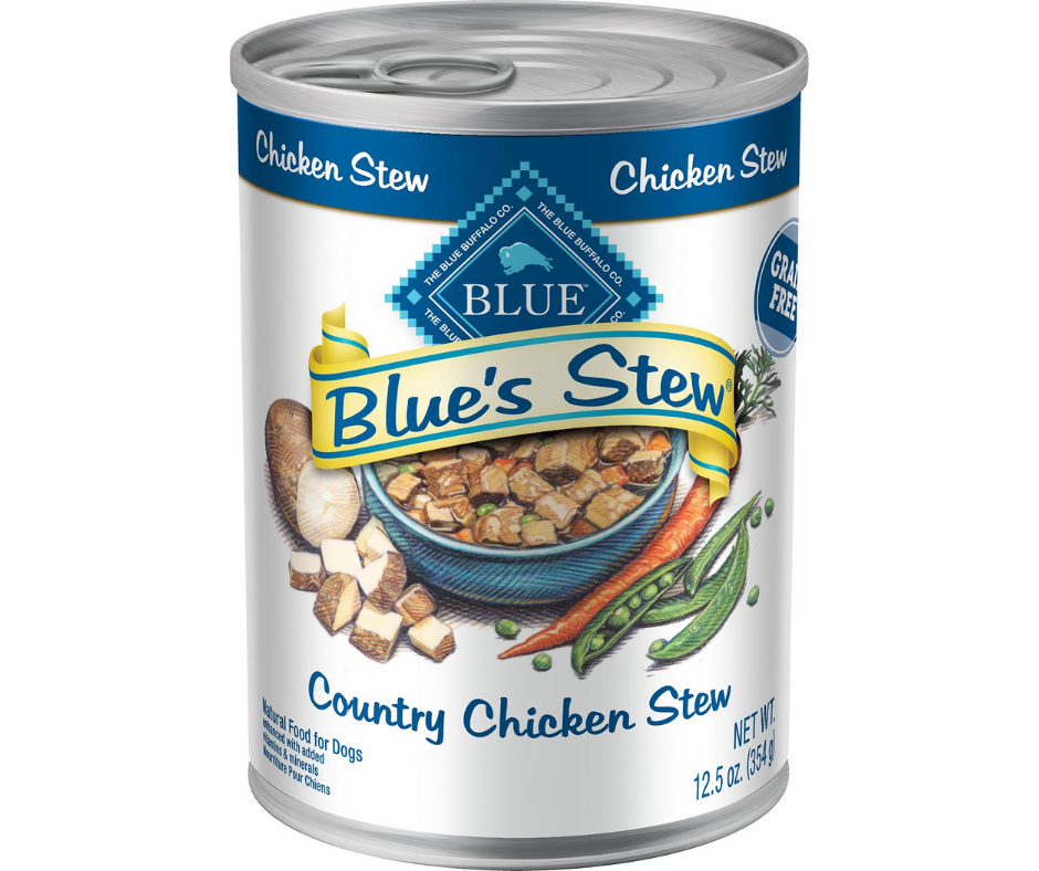 Blue Buffalo, Blue's Stew - All Breeds, Adult Dog Grain Free Country Chicken Stew Recipe Canned Dog Food-Southern Agriculture