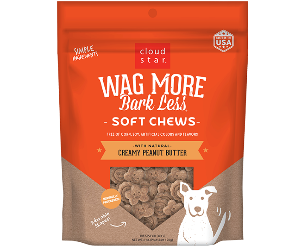 Cloud Star - Wag More Bark Less. Soft & Chewy Creamy Peanut Butter Recipe. Dog Treats.-Southern Agriculture