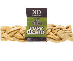 Redbarn - Puff Braid Beef Esophagus. Dog Treats.-Southern Agriculture