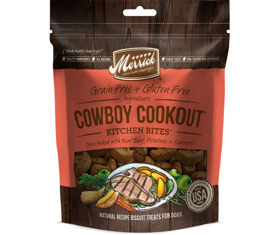 Merrick - Oven Baked Cowboy Cookout Real Beef & Bacon Recipe. Dog Treats.-Southern Agriculture