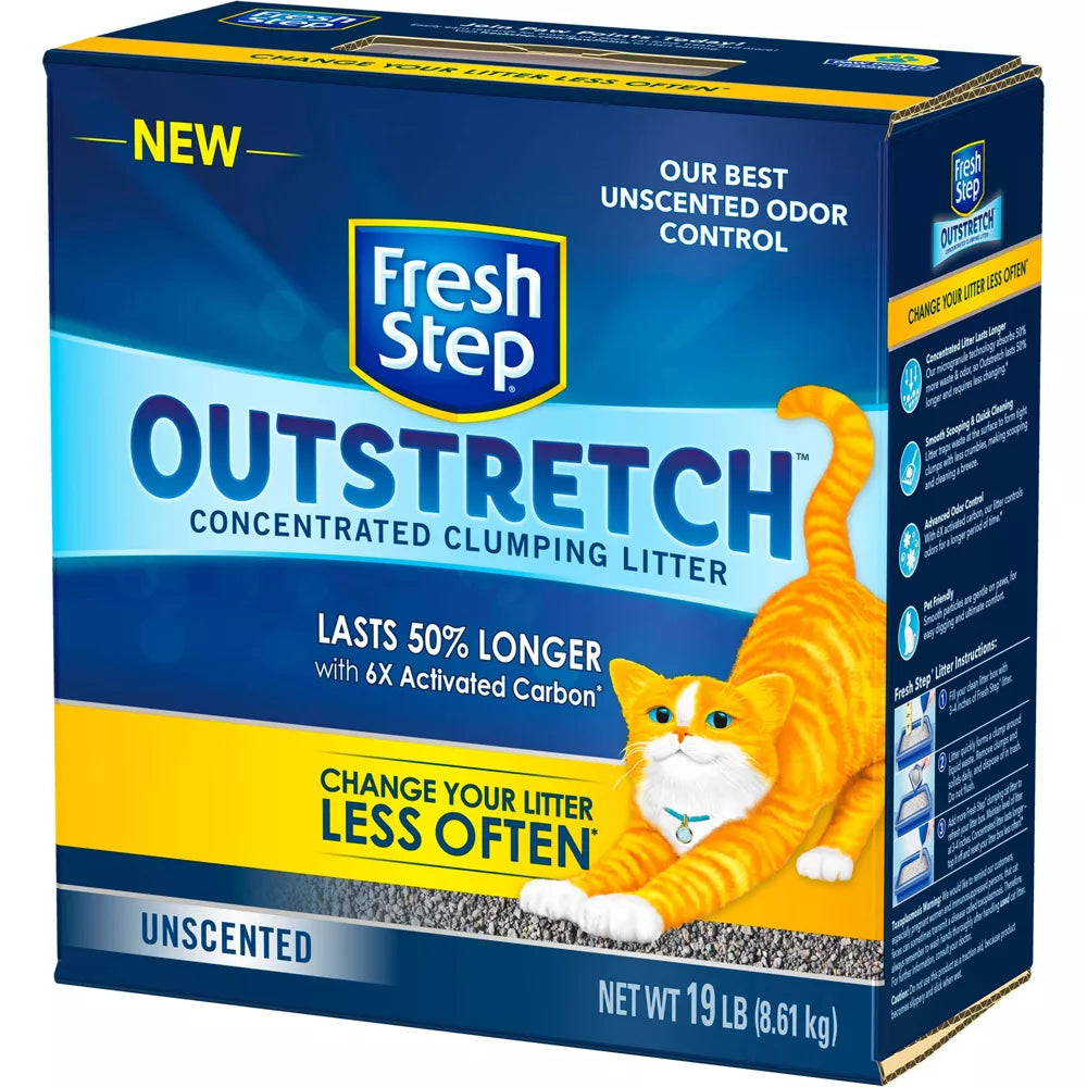 Fresh Step Litter Outstretch Unscented Clumping D/S71