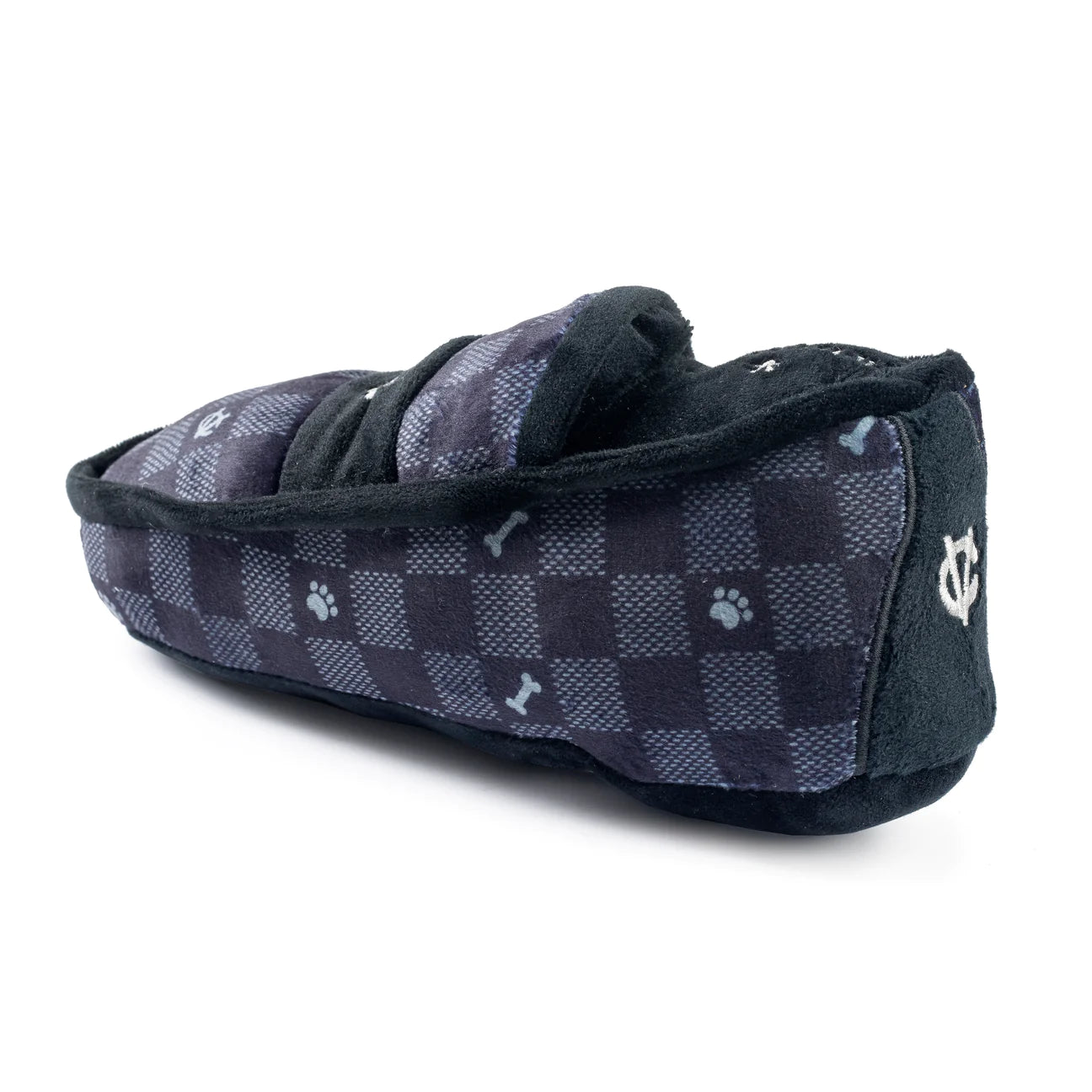 Haute Diggity Dog - Chewy Vuiton Black Checker Loafer Dog Toy