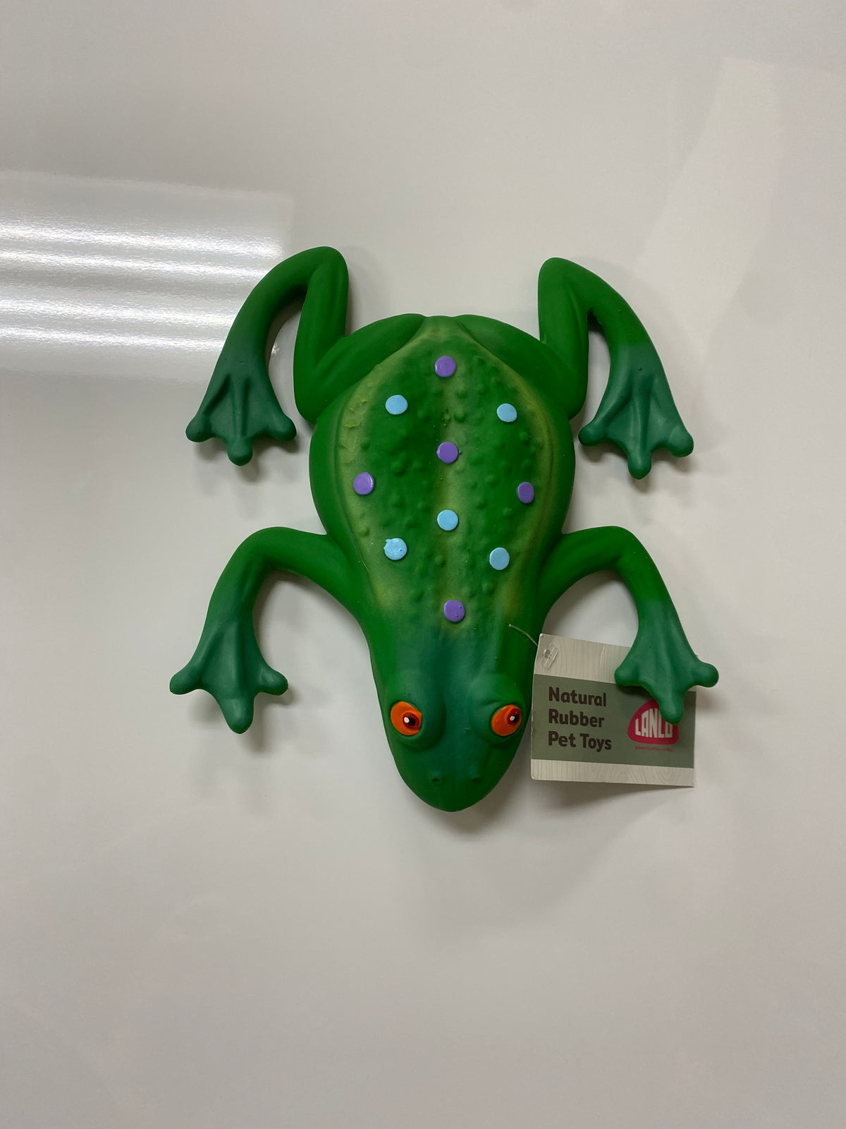 Squeaky Rubber Frog Dog Toy