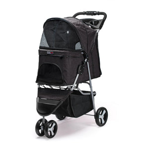 Stroller Three Wheel With Sun Shade & Cupholders