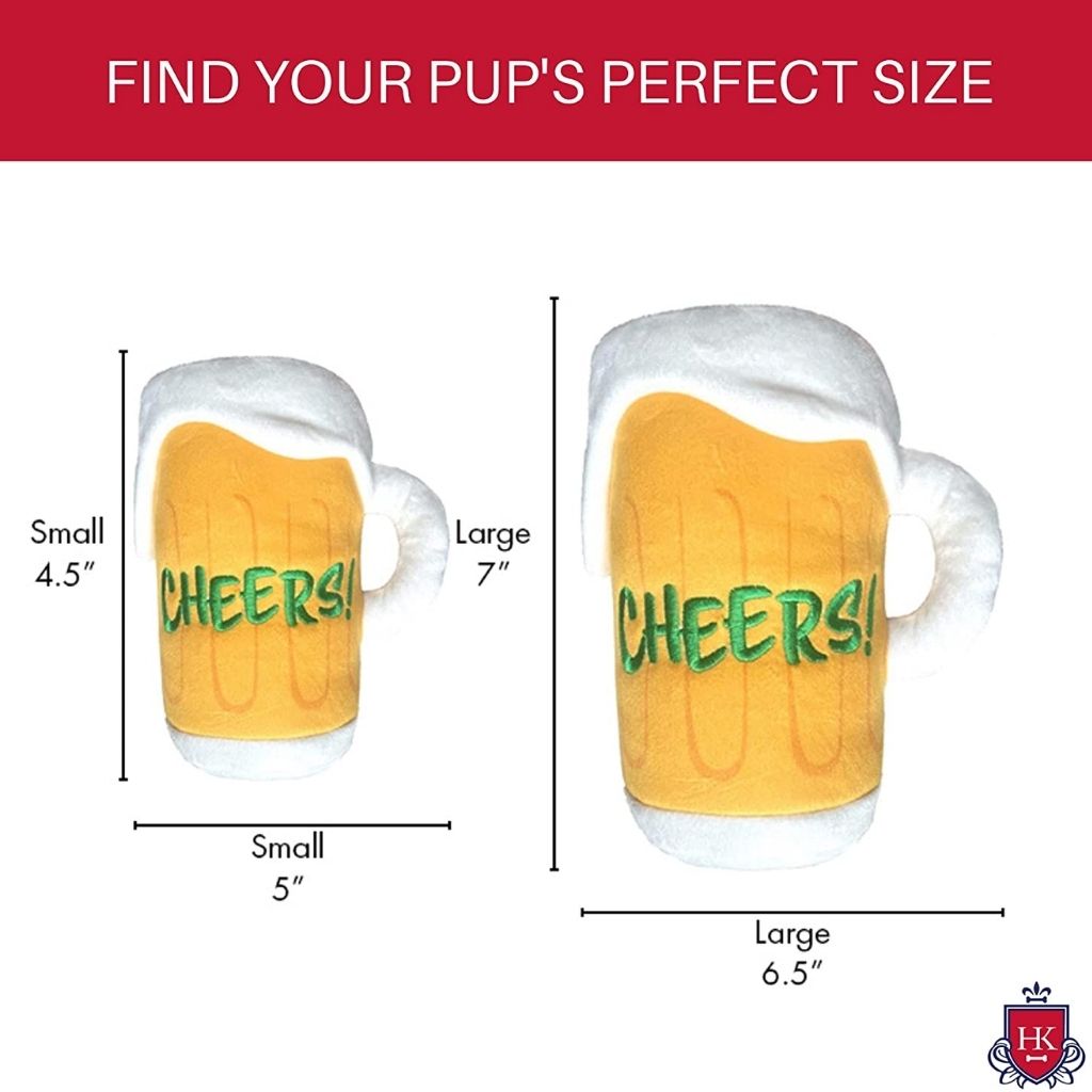 Huxley & Kent - Lulubelles Power Plush Cheers Mug Plush Dog Toy