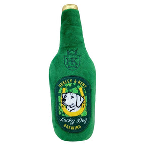 Huxley & Kent - Lulubelles Power Plush Lucky Dog Beer Plush Dog Toy