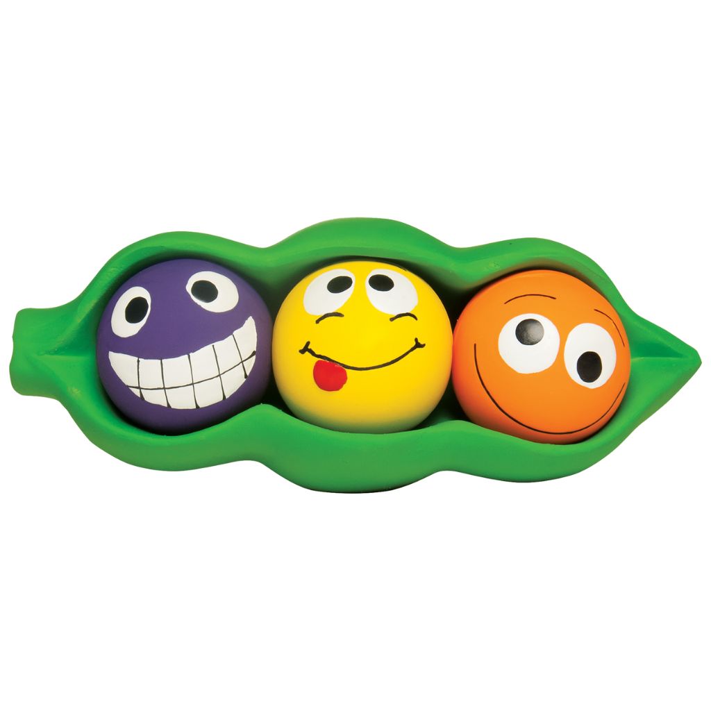 Multipet - Three Peas in a Pod Latex Dog Toy