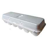 Egg Carton Styrofoam with Top Holds a Dozen