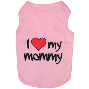 Parsian Pet - Dog T-Shirt "I Love My Mommy"-Southern Agriculture