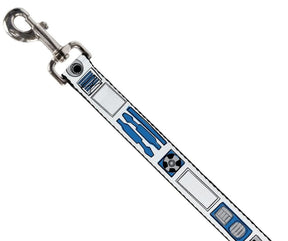 Buckle-Down - Dog Leash. R2-D2 Bounding Parts-Southern Agriculture