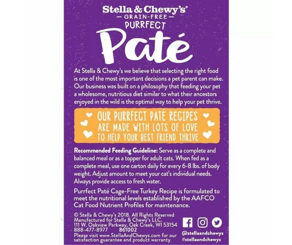 Stella & Chewy's - Cage-Free Turkey Paté. Cat Food.-Southern Agriculture