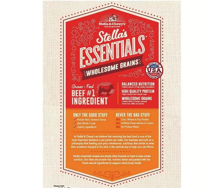 Stella & Chewy's - Stella Essentials Grass-Fed Beef & Ancient Grains Dry Dog Food-Southern Agriculture