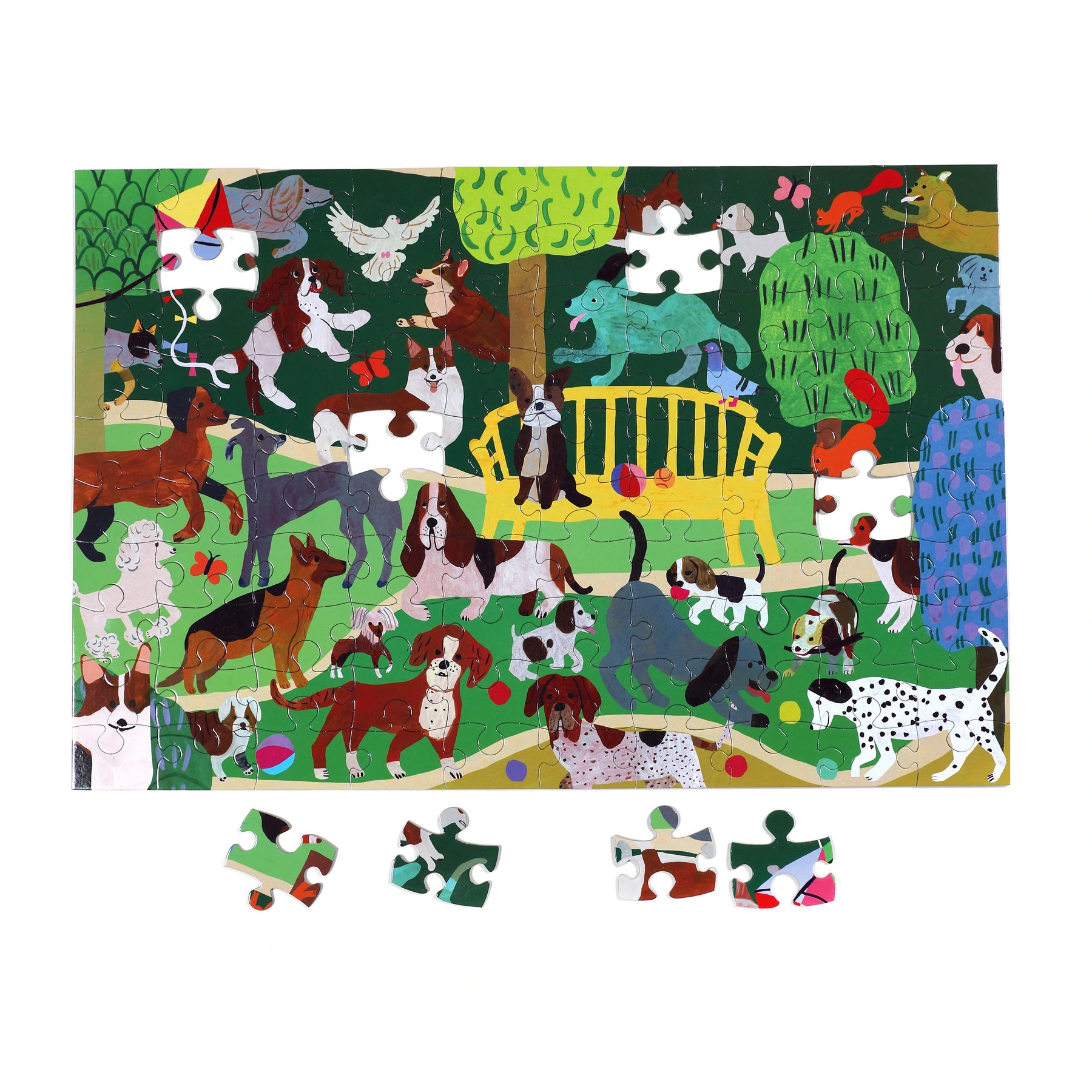 Dogs at Play 100 Piece Puzzle