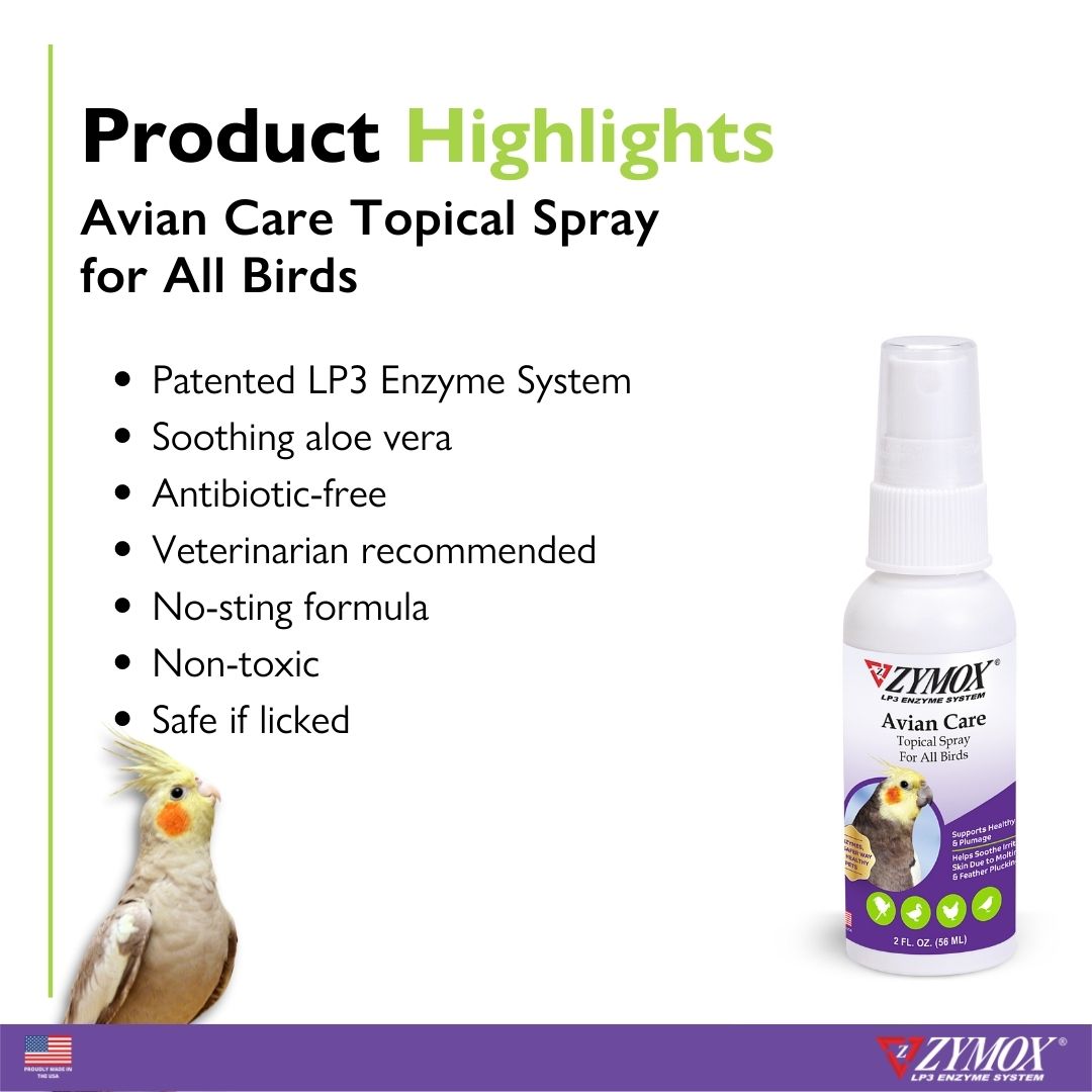 Pet Kings - Zymox Avian Care Topical Spray For All Birds