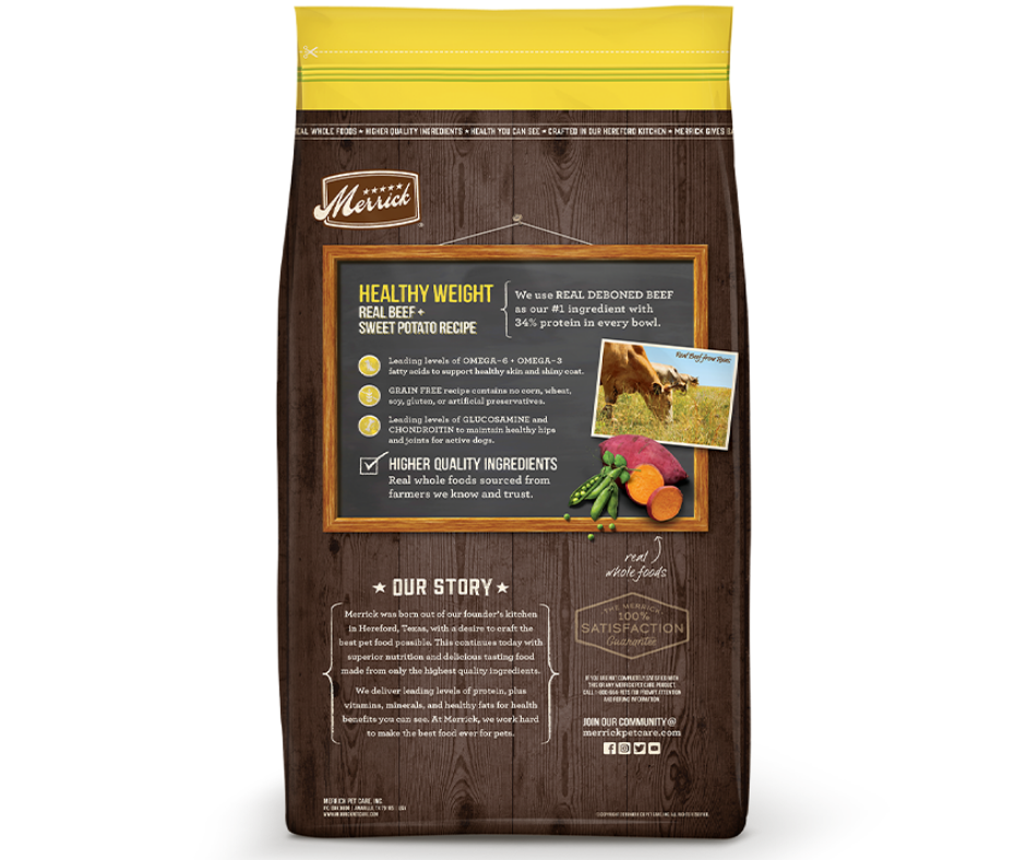 Merrick Grain Free - All Breeds, Adult Dog Healthy Weight Recipe Dry Dog Food-Southern Agriculture