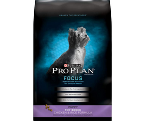 Purina Pro Plan, FOCUS - Toy Breed, Puppy Chicken & Rice Recipe Dry Dog Food 5lbs.-Southern Agriculture