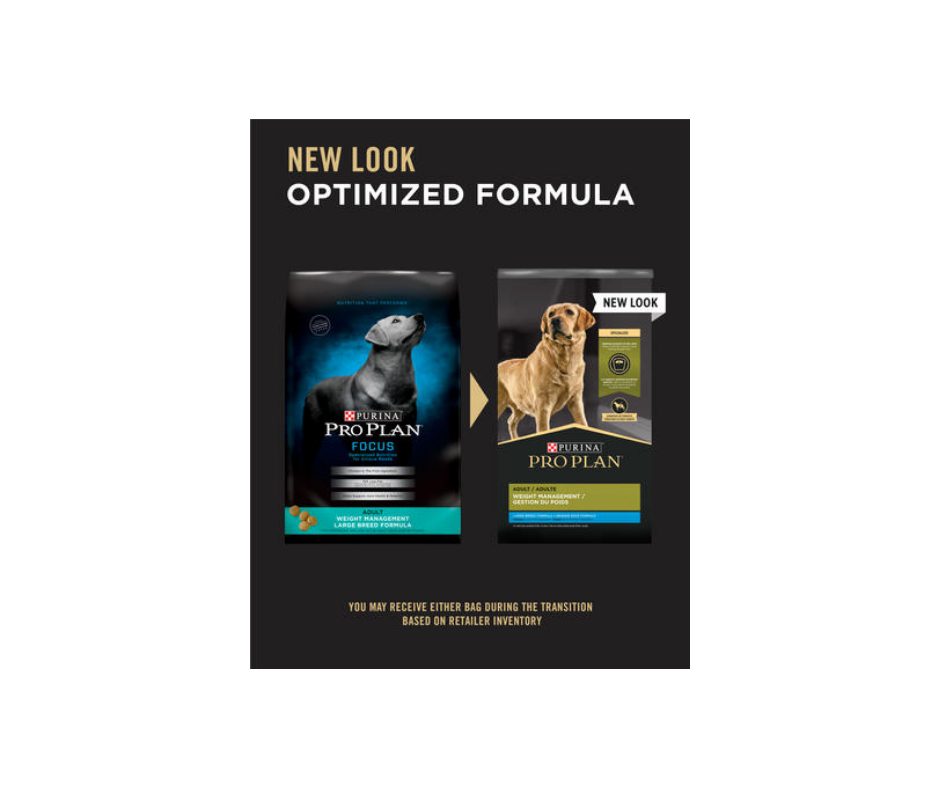 Purina Pro Plan, FOCUS - Large Breed, Adult Dog Weight Management Formula Dry Dog Food-Southern Agriculture