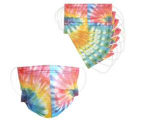 Kid's Disposable 3 Ply Mask Tie Dye Design 7 Pack-Southern Agriculture