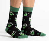 Men's Crew Socks Lucky Beer by Sock It to Me-Southern Agriculture