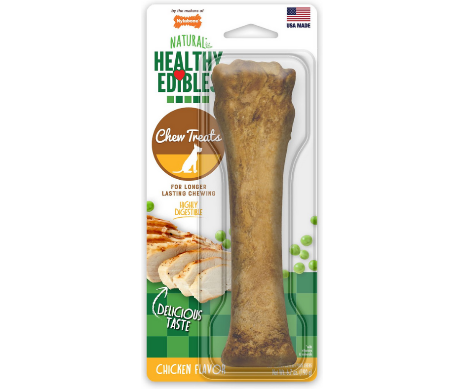 Nylabone - Healthy Edibles Longer Lasting Chicken Flavor Bone Dog Treat-Southern Agriculture