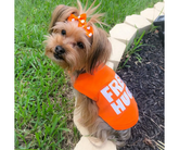 FREE HUGS Dog T-shirt Orange-Southern Agriculture