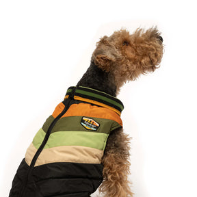 Fabdog Dog Coat Black Chevron