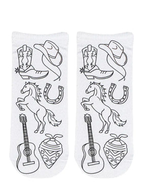 Living Royal - Coloring Socks Cowboy