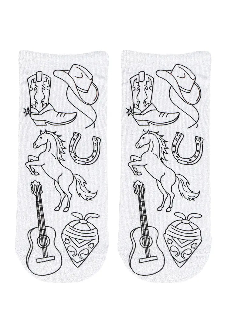 Living Royal - Coloring Socks Cowboy