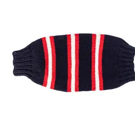 Chilly Dog - Dog Sweater Bow Tie Red, White & Blue