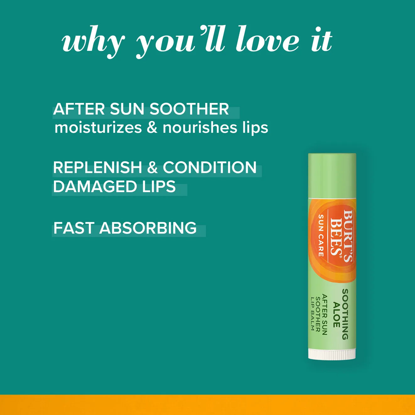 Burt's Bees - Lip Balm AfterSun Soother Aloe