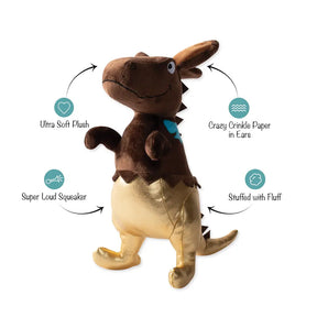 Petshop by Fringe Studio - Dog Toy Choc-A-Saurus Rex Plush