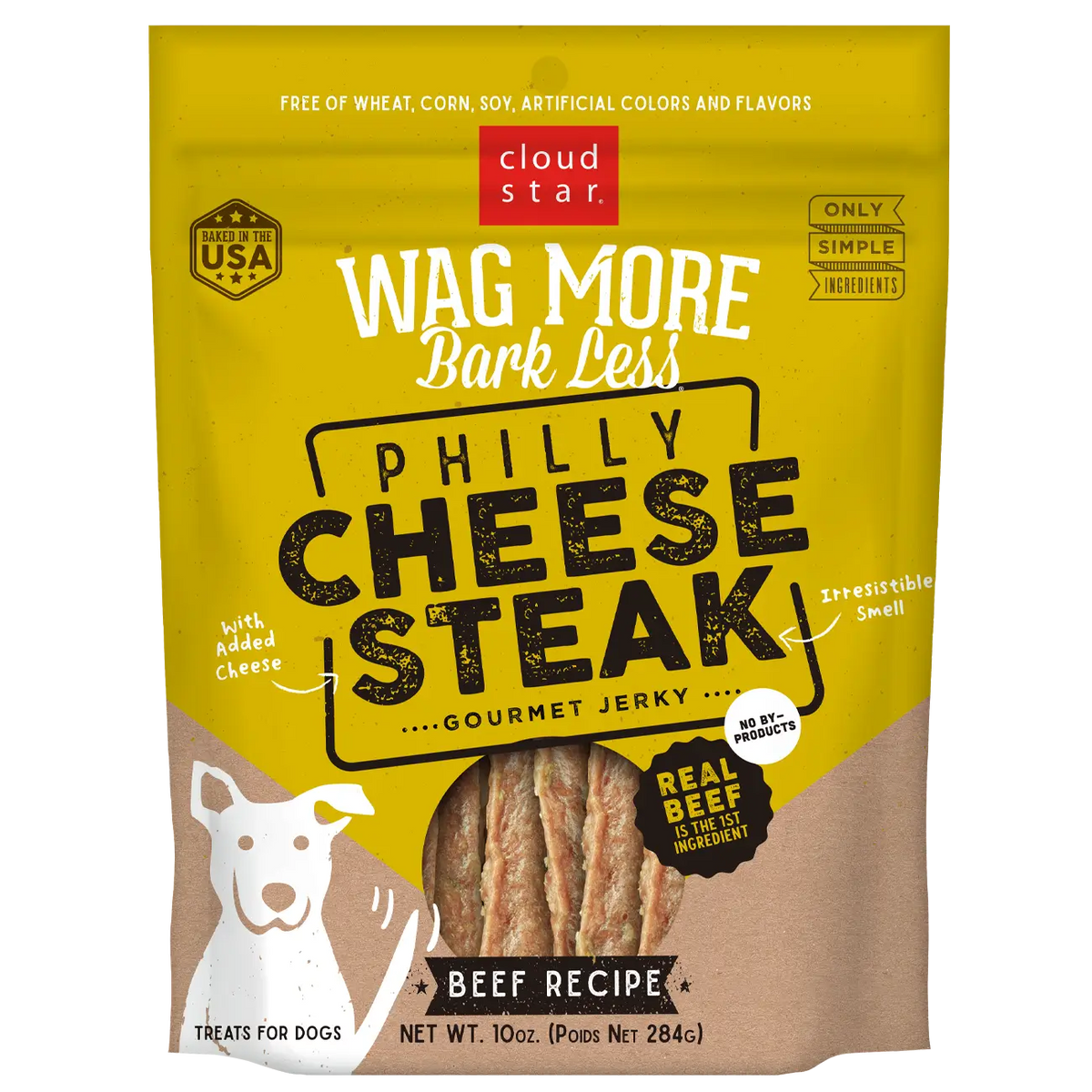 Cloud Star - Wag More Bark Less Jerky Philly Cheesesteak Beef