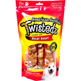 Twistedz Beefhide Rolls W/Beef 7" 3 pk