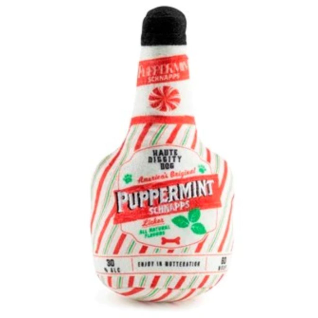 Haute Diggity Dog - Puppermint Schnapps Bottle Dog Toy