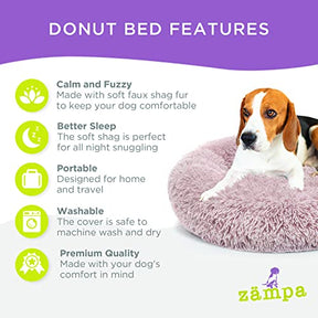 Zampa Pets Dog Bed Calming Round