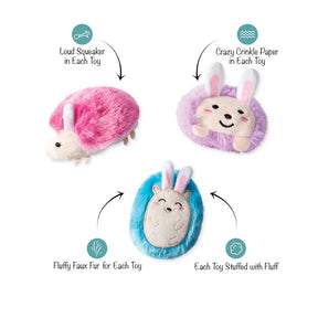 Spring Fling Dog Toy Set Plush 3 Piece