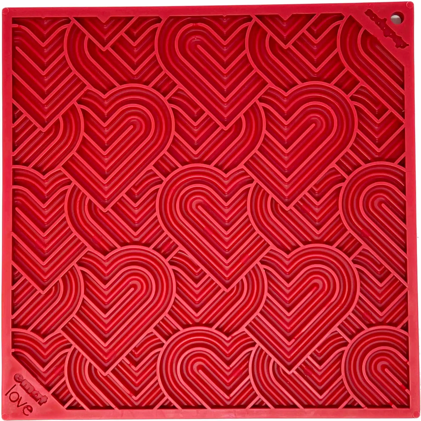 Enrichment Dog Lick Mat - "Love" Heart Design